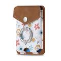 CaseNeo MC-W3 Portacarte magnetico con supporto ad anello - Marrone