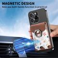 CaseNeo MC-W3 Portacarte magnetico con supporto ad anello - Marrone