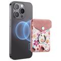 CaseNeo MC-W3 Portacarte magnetico con supporto ad anello - Rosa