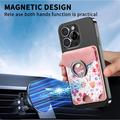 CaseNeo MC-W3 Portacarte magnetico con supporto ad anello - Rosa