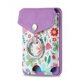 CaseNeo MC-W3 Portacarte magnetico con supporto ad anello - Viola