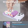 CaseNeo MC-W3 Portacarte magnetico con supporto ad anello - Viola