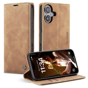 Custodia a Portafoglio Caseme 013 Serie per iPhone 16 Plus - Marrone