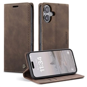 Custodia a Portafoglio Caseme 013 Serie per iPhone 16 Plus - Color caffé