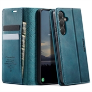 Custodia a portafoglio in pelle di vitello con blocco RFID Samsung Galaxy S26 FE Caseme 033 - Verde
