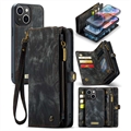 Custodia a Portafoglio Multifunzione 2-in-1 Caseme per iPhone 15 Plus - Nera