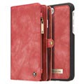 Custodia a Portafoglio per iPhone 7 Plus / iPhone 8 Plus Caseme 2 in 1 - Rossa