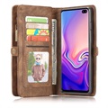 Custodia Multifunzionale Caseme 2-in-1 per Samsung Galaxy S10 - Marrone