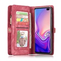 Custodia Multifunzionale Caseme 2-in-1 per Samsung Galaxy S10+ - Rosso