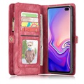 Custodia Multifunzionale Caseme 2-in-1 per Samsung Galaxy S10 - Rossa