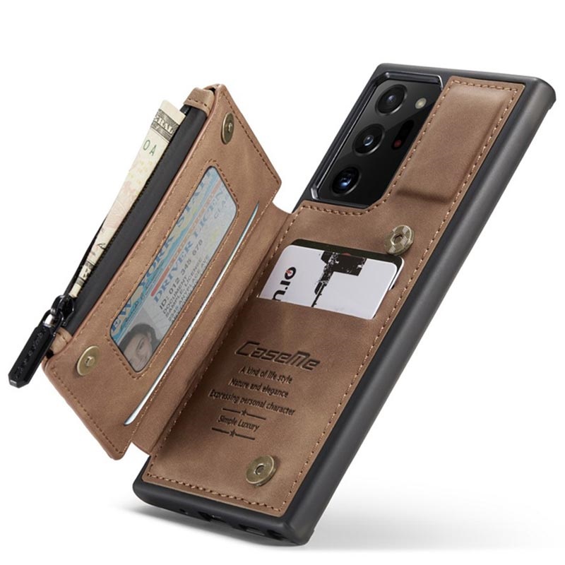 Etui Z Kieszonką Na Kartę Custodia Caseme C20 Tasca con Cerniera Samsung Galaxy Note20 Ultra