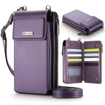 Borsa a tracolla universale Caseme ME50 con protezione RFID - 4"-7.3" - Viola