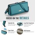 Borsa telefonica a tracolla 3 in 1 Caseme Me30 - 4"-7.5" - Verde