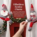 Fermacurtaina decorativo in peluche a forma di personaggio dei cartoni animati natalizi – Babbo Natale