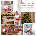 Fermacurtaina decorativo in peluche a forma di personaggio dei cartoni animati natalizi – Babbo Natale