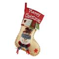Calzetta di Natale con personaggio in 3D – 46x30cm - Pupazzo di neve