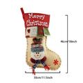 Calzetta di Natale con personaggio in 3D – 46x30cm - Pupazzo di neve