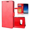 Custodia a Portafoglio Classica per Samsung Galaxy Note8 - Rosso