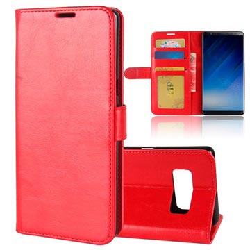 Custodia a Portafoglio Classica per Samsung Galaxy Note8 - Rosso