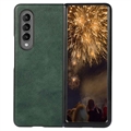 Custodia Ibrida Rivestita per Samsung Galaxy Z Fold4 - Verde