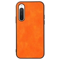Custodia Ibrida Rivestita per Sony Xperia 10 IV - Arancione