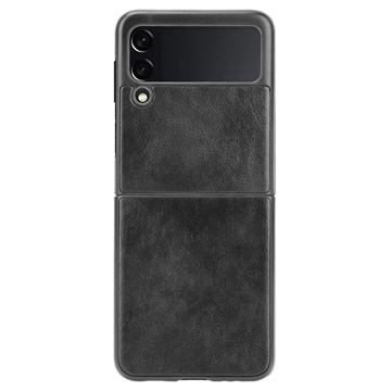 Custodia in Plastica Rivestita per Samsung Galaxy Z Flip3 5G - Nera