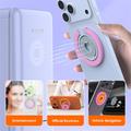 Portacellulare magnetico a blocchi di colore - Compatibile con MagSafe - Rosa