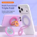 Portacellulare magnetico a blocchi di colore - Compatibile con MagSafe - Viola