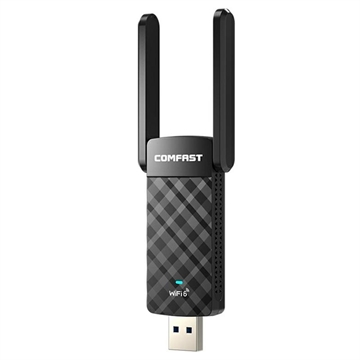Adattatore Comfast CF-952AX V2 Dual-Band WiFi 6 USB - 1800Mbps - Nero