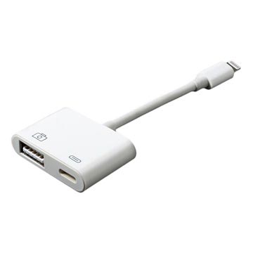 Adattatore per fotocamere Lightning-USB 3.0 compatibile - Bianco