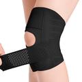 Ginocchiere a compressione per lo sport - Corsa e basket - XL - Nero