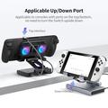 Docking station con raffreddamento e hub USB per Asus ROG Ally X, Steam Deck, Nintendo Switch - Nero opaco