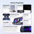 Docking station con raffreddamento e hub USB per Asus ROG Ally X, Steam Deck, Nintendo Switch - Nero opaco