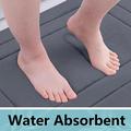 Set di tappetini da bagno in pile Coral – A forma di U, assorbenti, antiscivolo – 3 pezzi – Grigio