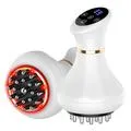 Massaggiatore senza fili 4 in 1 Bio-Pulse per terapia termica e luminosa - Bianco
