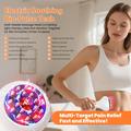 Massaggiatore senza fili 4 in 1 Bio-Pulse per terapia termica e luminosa - Bianco