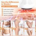 Massaggiatore senza fili 4 in 1 Bio-Pulse per terapia termica e luminosa - Bianco