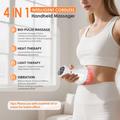 Massaggiatore senza fili 4 in 1 Bio-Pulse per terapia termica e luminosa - Bianco