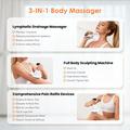 Massaggiatore senza fili 4 in 1 Bio-Pulse per terapia termica e luminosa - Bianco