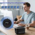Contenitore termico elettrico senza fili da 80W - Nero
