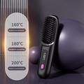 Pettine lisciante senza fili con display LCD e 3 impostazioni di temperatura