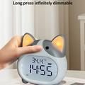 Sveglia a LED a forma di cane Corgi con luce notturna