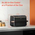 Friggitrice ad aria intelligente Cosori Dual Blaze TwinFry da 10l - 2800W - Nera