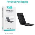 Coteci 64017 Tastiera Bluetooth pieghevole per Android, iOS, Windows - QWERTY - Nera