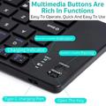 Coteci 64017 Tastiera Bluetooth pieghevole per Android, iOS, Windows - QWERTY - Nera