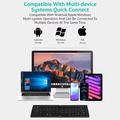 Coteci 64017 Tastiera Bluetooth pieghevole per Android, iOS, Windows - QWERTY - Nera