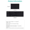 Coteci 64017 Tastiera Bluetooth pieghevole per Android, iOS, Windows - QWERTY - Nera