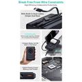 Coteci iH-074 Powerbank magnetico da 10000mAh con cavi USB-C e Lightning - 22.5W - Blu scuro