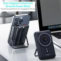Coteci iH-074 Powerbank magnetico da 10000mAh con cavi USB-C e Lightning - 22.5W - Blu scuro