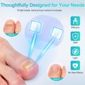 Mini lampada UV per unghie pieghevole a mezzaluna con display LCD - Bianco